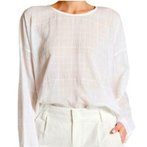 NWT VINCE WHITE COTTON TOP